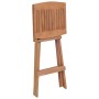 Taburetes plegables de cocina 2 unidades madera de teca maciza de vidaXL, Sillas de jardín - Ref: Foro24-44727, Precio: 159,7...