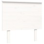 Estructura de cama con cabecero madera maciza blanco 90x200 cm de vidaXL, Camas y somieres - Ref: Foro24-3193387, Precio: 110...