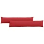 Cojines de sofá 2 pcs Rojo 200 x 40 cm tela en Decoración | Comprar online en Foru.es