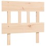 Estructura de cama con cabecero madera maciza 90x200 cm de vidaXL, Camas y somieres - Ref: Foro24-3193321, Precio: 86,20 €, D...