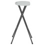 Taburetes de jardín plegables 2 uds HDPE y acero blancas de vidaXL, Sillas de jardín - Ref: Foro24-44562, Precio: 74,77 €, De...