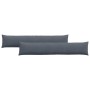Cojines de sofá 2 pcs Gris oscuro 200 x 40 cm Tela de pana en Decoración | Comprar online en Foru.es