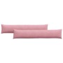 Cojines de sofá 2 pcs Rosa 200 x 40 cm Tela de pana en Decoración | Comprar online en Foru.es