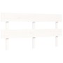 Estructura de cama con cabecero madera maciza blanco 160x200 cm de vidaXL, Camas y somieres - Ref: Foro24-3193542, Precio: 14...