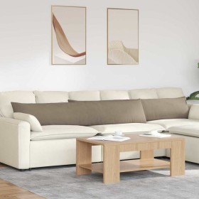 Cojines de sofá 2 pcs Taupé 200 x 40 cm tela en Decoración | Comprar online en Foru.es