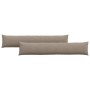 Cojines de sofá 2 pcs Taupé 200 x 40 cm tela en Decoración | Comprar online en Foru.es