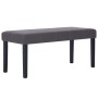 Banco de cuero sintético 106 cm gris de vidaXL, Bancos para recibidores y almacenamiento - Ref: Foro24-281309, Precio: 79,27 ...