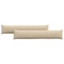 Cojines de sofá 2 pcs Crema 200 x 40 cm tela en Decoración | Comprar online en Foru.es