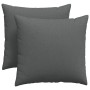 Cojines de sofá 2 pcs Gris oscuro 45 x 45 cm tela en Decoración | Comprar online en Foru.es