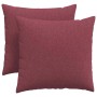 Cojines de sofá 2 pcs Rojo vino 45 x 45 cm tela en Decoración | Comprar online en Foru.es