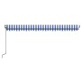 Toldo automático LED sensor de viento azul y blanco 500x300 cm en Toldos | Comprar online en Foru.es