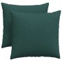 Cojines de sofá 2 pcs Verde oscuro 45 x 45 cm tela en Decoración | Comprar online en Foru.es
