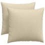 Cojines de sofá 2 pcs Crema 45 x 45 cm tela en Decoración | Comprar online en Foru.es