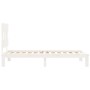 Estructura de cama con cabecero madera maciza blanco 90x200 cm de vidaXL, Camas y somieres - Ref: Foro24-3193582, Precio: 107...