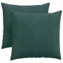 Cojines de sofá 2 pcs Verde oscuro 45 x 45 cm Tela de pana en Decoración | Comprar online en Foru.es