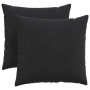 Cojines de sofá 2 pcs Negro 45 x 45 cm Tela de pana en Decoración | Comprar online en Foru.es