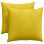 Cojines de sofá 2 pcs Amarillo 45 x 45 cm Tela de pana en Decoración | Comprar online en Foru.es