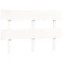 White solid wood bed frame with headboard 120x200 cm by vidaXL, Beds and slatted bases - Ref: Foro24-3193267, Price: 117,93 €...