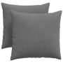 Cojines de sofá 2 pcs Gris oscuro 45 x 45 cm tela en Decoración | Comprar online en Foru.es