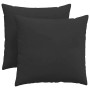 Cojines de sofá 2 pcs Negro 45 x 45 cm tela en Decoración | Comprar online en Foru.es