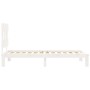 Estructura de cama con cabecero madera maciza blanco 100x200 cm de vidaXL, Camas y somieres - Ref: Foro24-3193587, Precio: 11...