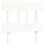Estructura de cama con cabecero madera maciza blanco 100x200 cm de vidaXL, Camas y somieres - Ref: Foro24-3193587, Precio: 11...