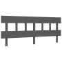 Estructura de cama con cabecero madera maciza gris 200x200cm de vidaXL, Camas y somieres - Ref: Foro24-3193358, Precio: 170,3...