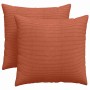 Cojines de sofá 2 pcs Rojo Naranja 45 x 45 cm Tela de pana en Decoración | Comprar online en Foru.es