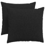 Cojines de sofá 2 pcs Negro 50 x 50 cm tela en Decoración | Comprar online en Foru.es