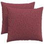 Cojines de sofá 2 pcs Rojo vino 50 x 50 cm tela en Decoración | Comprar online en Foru.es