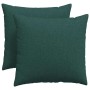 Cojines de sofá 2 pcs Verde oscuro 50 x 50 cm tela en Decoración | Comprar online en Foru.es