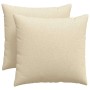 Cojines de sofá 2 pcs Crema 50 x 50 cm tela en Decoración | Comprar online en Foru.es