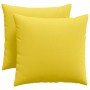 Cojines de sofá 2 pcs Amarillo Claro 50 x 50 cm tela en Decoración | Comprar online en Foru.es