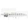 Estructura de cama con cabecero madera maciza blanco 200x200 cm de vidaXL, Camas y somieres - Ref: Foro24-3193487, Precio: 15...