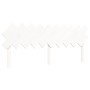 Estructura de cama con cabecero madera maciza blanco 200x200 cm de vidaXL, Camas y somieres - Ref: Foro24-3193487, Precio: 15...