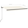 Toldo retráctil manual crema 400x350 cm en Toldos | Comprar online en Foru.es