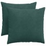 Cojines de sofá 2 pcs Verde oscuro 50 x 50 cm Tela de pana en Decoración | Comprar online en Foru.es