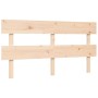 Estructura de cama de matrimonio con cabecero madera maciza de vidaXL, Camas y somieres - Ref: Foro24-3193276, Precio: 151,38...