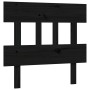 Estructura de cama con cabecero madera maciza negro 100x200 cm de vidaXL, Camas y somieres - Ref: Foro24-3193330, Precio: 130...
