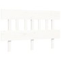 Estructura de cama con cabecero madera maciza blanco 140x190 cm de vidaXL, Camas y somieres - Ref: Foro24-3193317, Precio: 13...