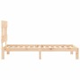Estructura de cama con cabecero madera maciza 90x200 cm de vidaXL, Camas y somieres - Ref: Foro24-3193581, Precio: 90,24 €, D...