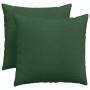 Cojines de sofá 2 pcs Verde oscuro 50 x 50 cm Tela de pana en Decoración | Comprar online en Foru.es
