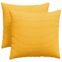 Cojines de sofá 2 pcs Amarillo Claro 50 x 50 cm Tela de pana en Decoración | Comprar online en Foru.es