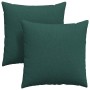 Cojines de sofá 2 pcs Verde oscuro 60 x 60 cm tela en Decoración | Comprar online en Foru.es