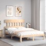 Estructura de cama con cabecero madera maciza 120x200 cm de vidaXL, Camas y somieres - Ref: Foro24-3193591, Precio: 115,81 €,...