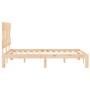 Estructura de cama con cabecero madera maciza 120x200 cm de vidaXL, Camas y somieres - Ref: Foro24-3193591, Precio: 115,81 €,...
