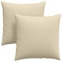Cojines de sofá 2 pcs Crema 60 x 60 cm tela en Decoración | Comprar online en Foru.es