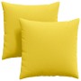 Cojines de sofá 2 pcs Amarillo Claro 60 x 60 cm tela en Decoración | Comprar online en Foru.es