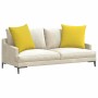 Cojines de sofá 2 pcs Amarillo Claro 60 x 60 cm tela en Decoración | Comprar online en Foru.es