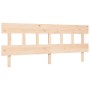 Estructura de cama de matrimonio con cabecero madera maciza de vidaXL, Camas y somieres - Ref: Foro24-3193351, Precio: 148,54...